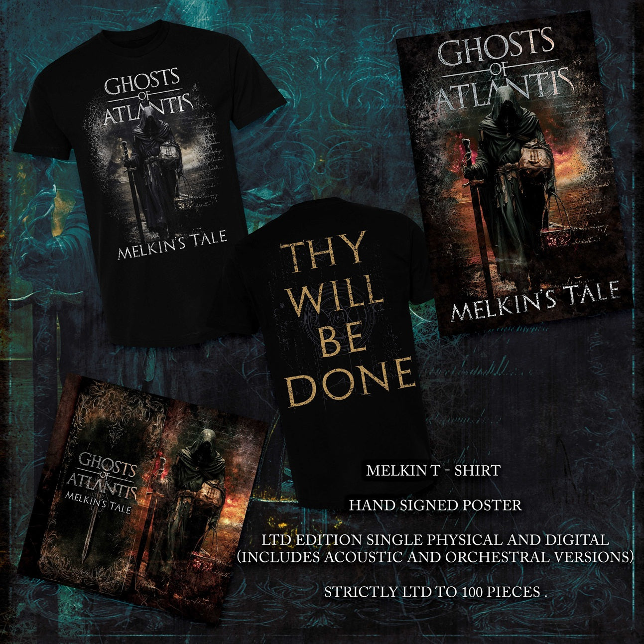 Melkin's Tale T-shirt, Signed Poster & Single PRE-ORDER